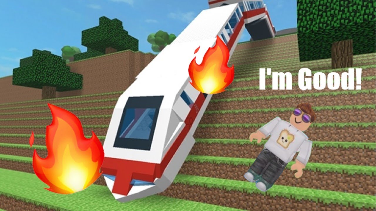 SURVIVE A TRAIN CRASH Roblox YouTube