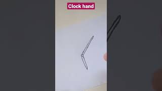 How to draw a Clock Hand #shorts