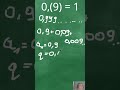 0,(9) = 1 😲 Dowód przez nieskończony szereg geometryczny 🧮 #matematyka #math #numbers #education