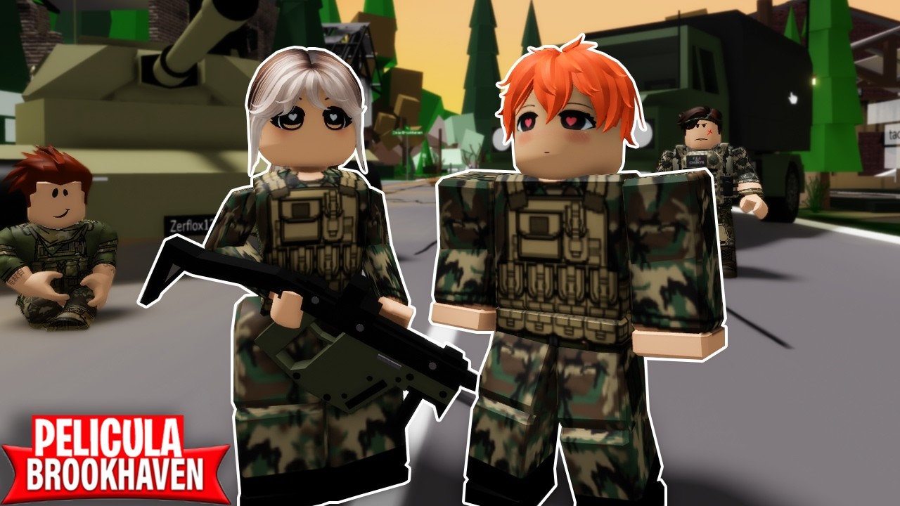 UN AMOR DE GUERRA 😭🔥 BROOKHAVEN PELICULA 🏡 @paunidly