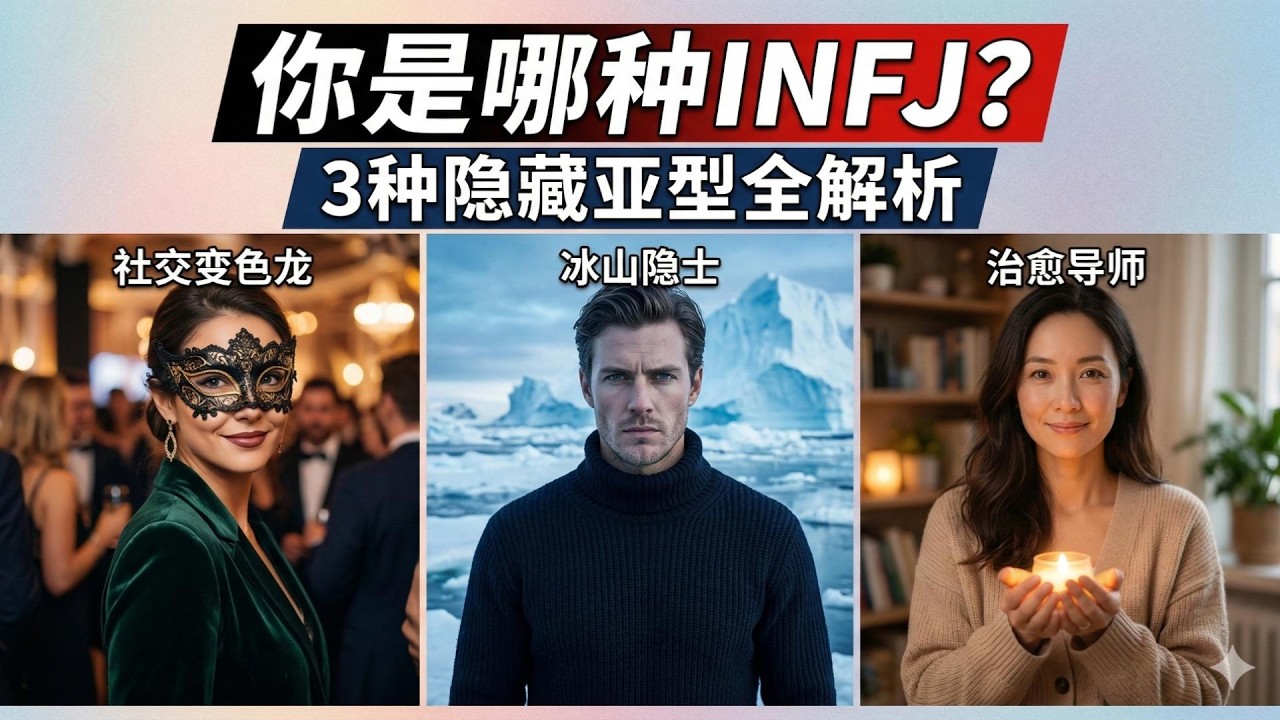 【MBTI硬核】世界上仅占1%的INFJ，其实还分3种隐藏亚型，你是哪种？