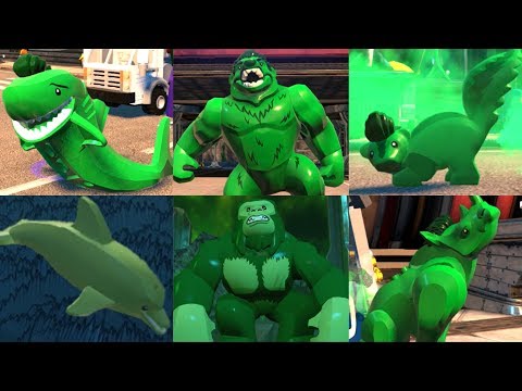 All Beast Boy Animal Transformations in Lego videogames!