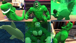 All Beast Boy Animal Transformations in Lego videogames!