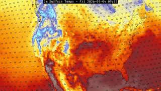 US weather forecast two week outlook -  GFS Run: 2026-09-01 00z