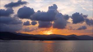 TIMELAPSE beautiful SUNSET ! (Loop Video) RELAXING music, MEDITATION music, SLEEP music