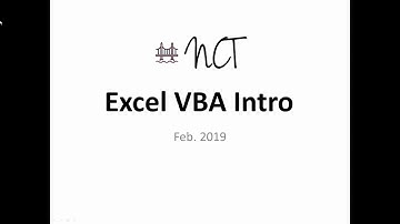 Excel VBA - Background (Lesson 1)
