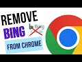 How To Remove Bing From Chrome Fix Google Chrome Search Engine Changing To Bing Remove Bing 