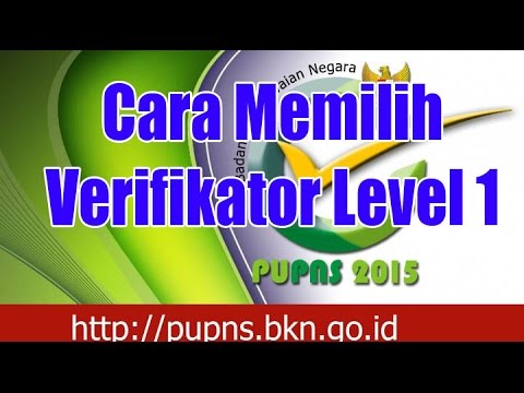 Cara Memilih Verifikator Level 1 pada PUPNS