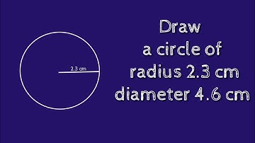 How to draw a circle of radius 2.3 cm using compass.shsirclasses.