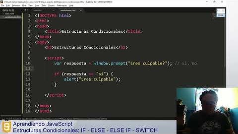 Aprendiendo Javascript - Estructuras condicionales (parte 1)