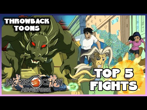 TOP 5 Jackie Chan Fights | Jackie Chan Adventures | Throwback Toons