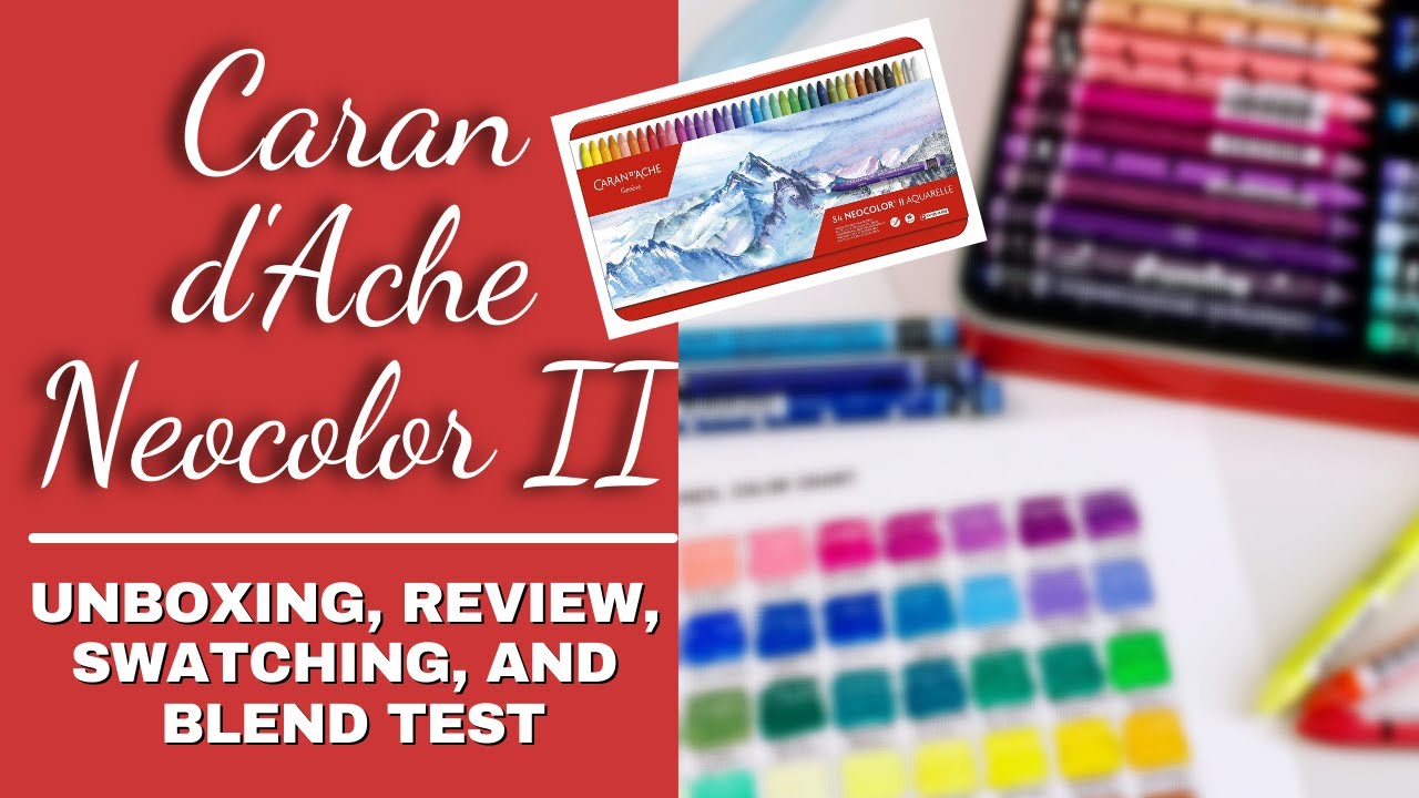 Caran d'Ache NEOCOLOR II Tin of 15 - Water-soluble Artists' Crayons  New-Open Box 