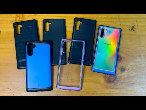 Samsung Galaxy Note 10 (Aura Glow) - Ringke and Caseology Case Lineup