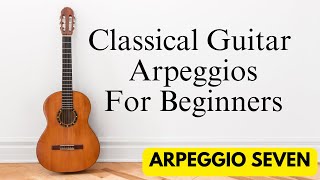 Easy Classical Guitar Arpeggio 7 | Beginner Fingerstyle Exercise + Free TAB