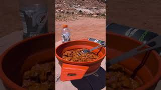 Meal in Moab on the Trail #adventureriding #roadtrip #cooking