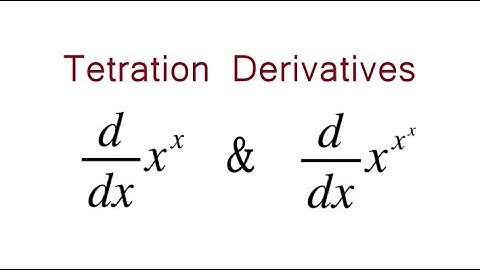 Derivatives of x^x and x^x^x (2nd and 3rd tetrations of x)