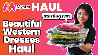 Long Western Dresses Haul From Myntra Beautiful Western Dresses From Myntra