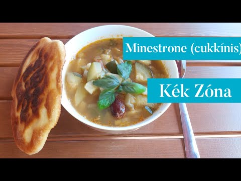 Minestrone cukkínis Kék Zóna