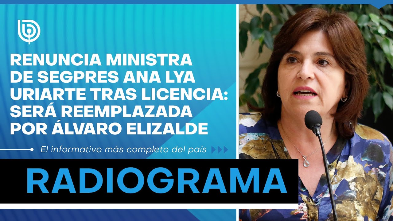 Renuncia ministra de Segpres Ana Lya Uriarte tras licencia: será  reemplazada por Álvaro Elizalde - YouTube