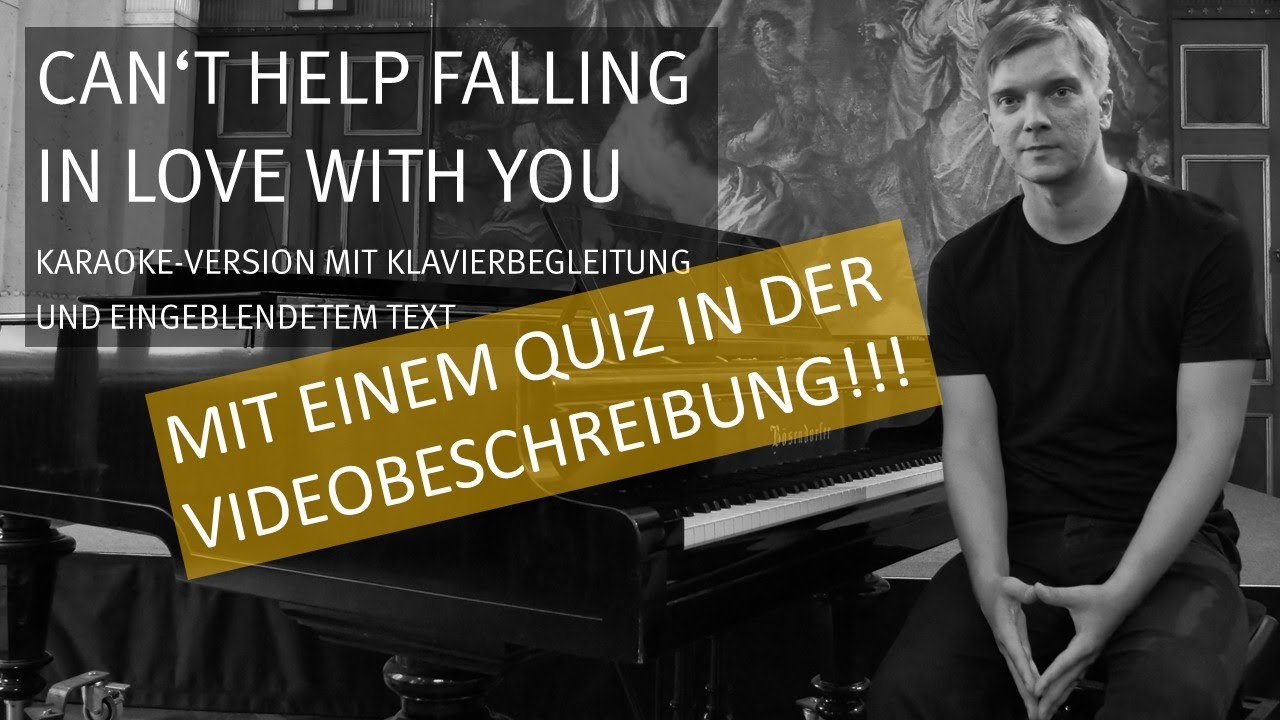 Can T Help Falling In Love Karaoke Version