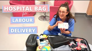 Hospital Bag for Labour \/ Labor \& Delivery Midwife Approved Checklist