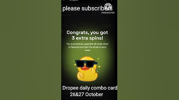 Dropee daily combo cards 26&27 October//#dropee //#dropee airdrops //#profit per khokon dropee