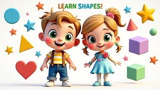 Wow Learn Shapes In The Most Fun Way Kids Learning With Cute Cartoon Friends