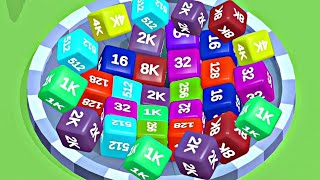 2048 Cube Merge 3D – ASMR Gameplay (Numbers Evolution, Level Up Cubes Jelly Balls 2048) screenshot 4