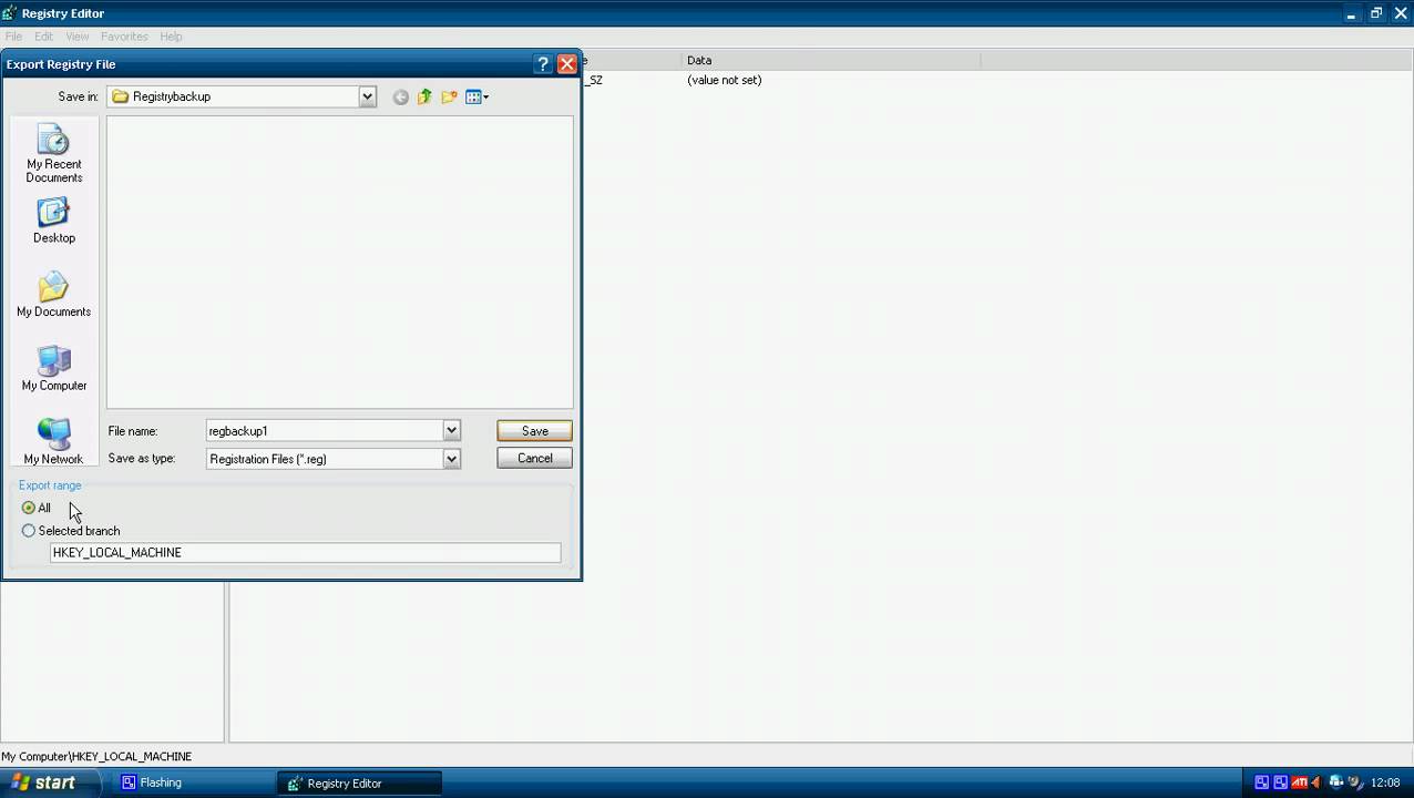 How to backup and restore your registry in windows xp (Tutorial) - YouTube
