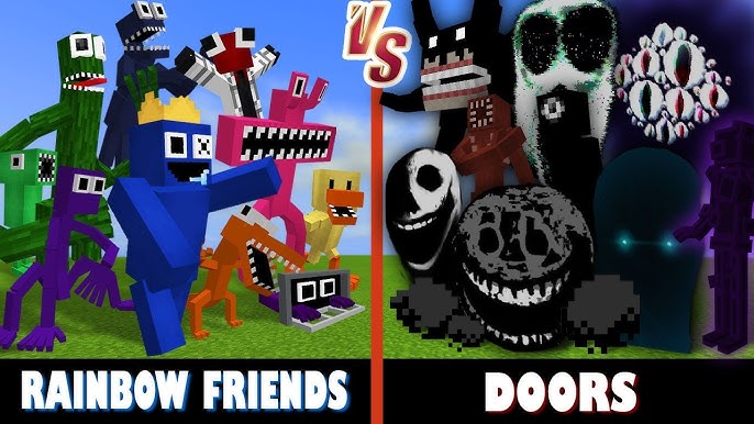 Roblox Doors Monsters VS Backroom Entities [Minecraft PE] 