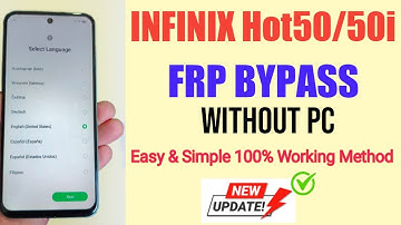 Infinix Hot 50i X6531 Android 14 FRP Bypass Without PC | 100% Working 2025 Method