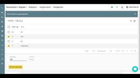 HOW TO: Standardize company and contact field values (Hubspot)