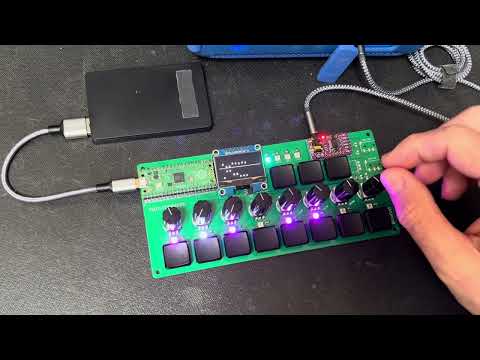 PicoStepSynth proto w/ CircuitPython synthio