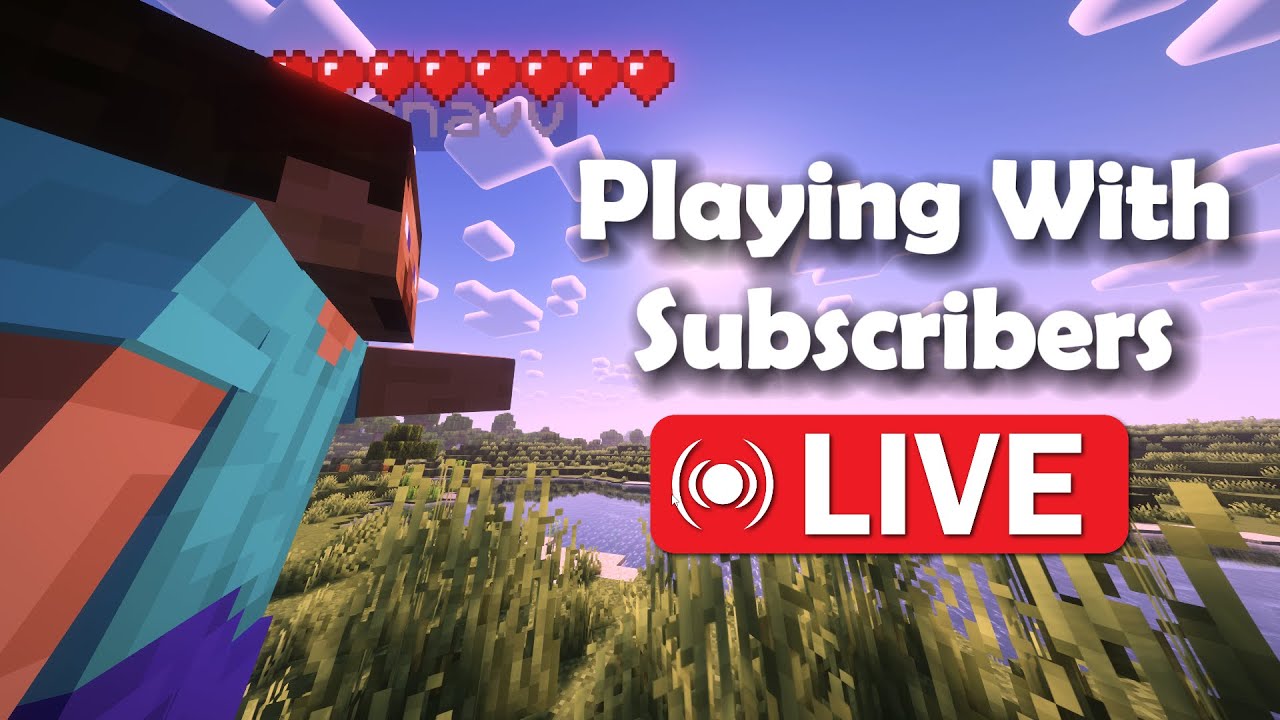 Playing With Subscribers Minecraft Live - YouTube