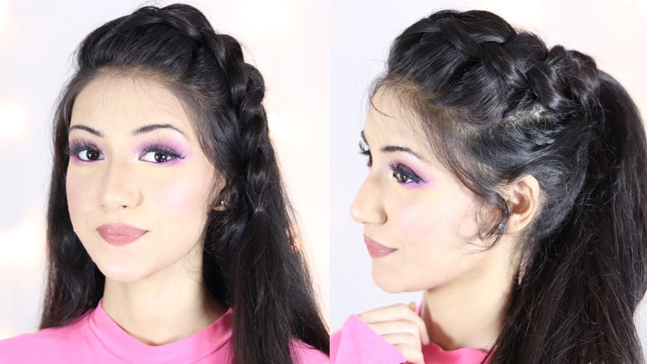 South Indian Hairstyles 3 Different Styles l Wedding Guest/Party Hairstyle  l long/medium hair girls - YouTube