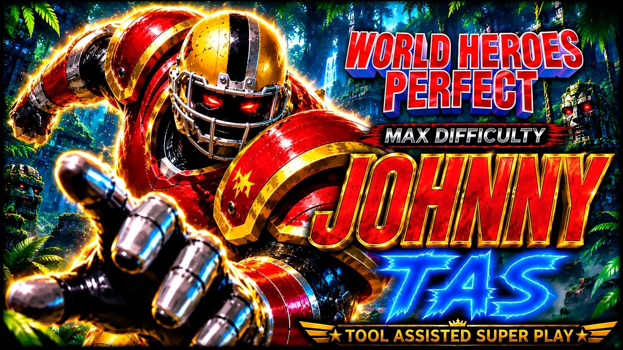 TAS】Johnny Maximum Overkill Run 💥 Arcade Mode – World Heroes