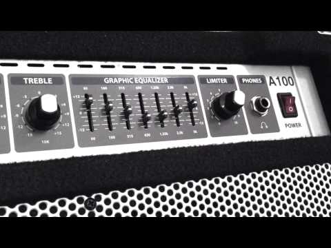 Hartke A100 Combo Bass Ampli - little sound demo - YouTube