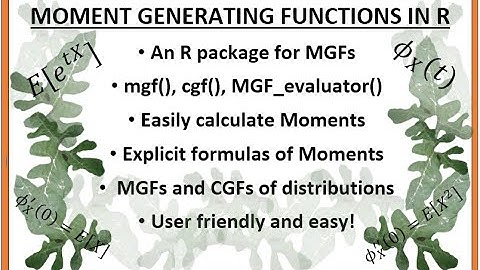 Moment Generating Functions in R