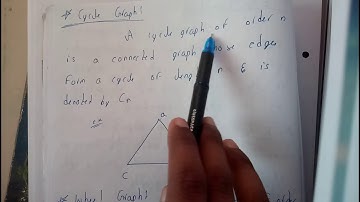 CYCLE GRAPH || GRAPH THEORY & TREES || DISCRETE MATHEMATICS || OU EDUCATION