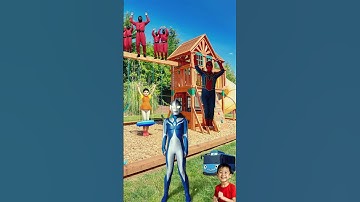 Tayo SpiderMan Ultraman Play Squid Game #ultraman #spiderman  #squidgame #tayo