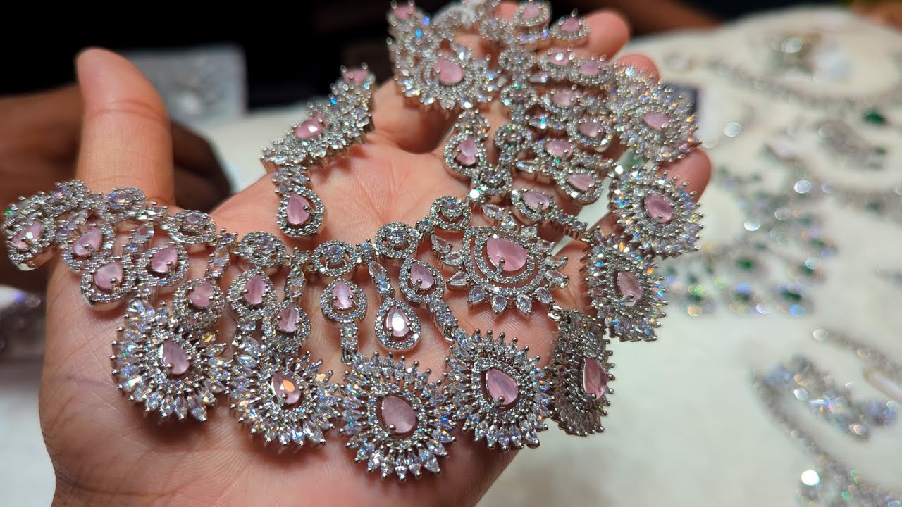 সবচেয়ে কমদামে অরিজিনাল ডায়মন্ড কাট নেকলেস | Eid collection Diamond cut necklace 2024