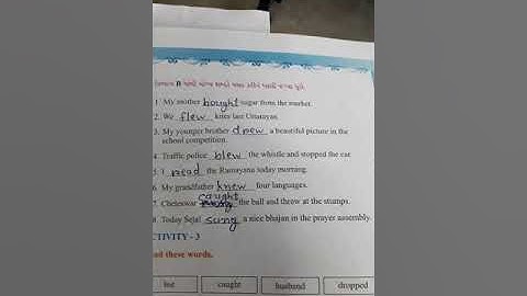 Std 7 english   unit 1 activity 2 and 3