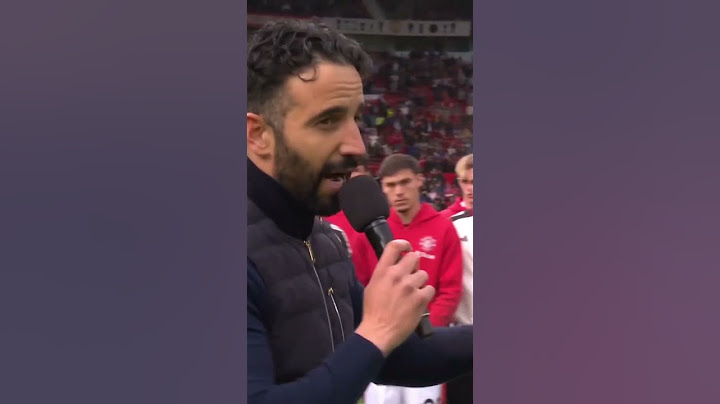 Ruben Amorim end of season speech