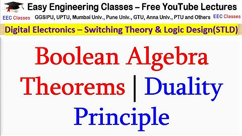 Boolean Algebra Theorems | Duality Principle | Digital Electronics Lectures in Hindi