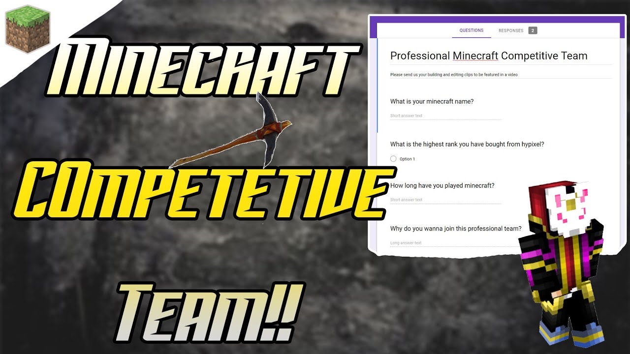 Professional Minecraft Competitive Team - YouTube