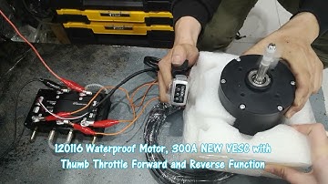 Maytech NEW 300A  VESC Work with 120116 Motor and Thumb Throttle Forward and Reverse Function