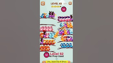 #bird #sort 2 #color #puzzle #level 62 #birdsort #colour #gaming #viral #trending #shorts #solution