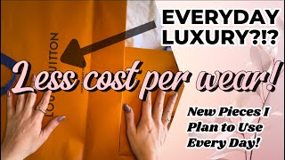 EVERYDAY LUXURY!?! New Louis Vuitton Pieces I Plan To Use Every Day!