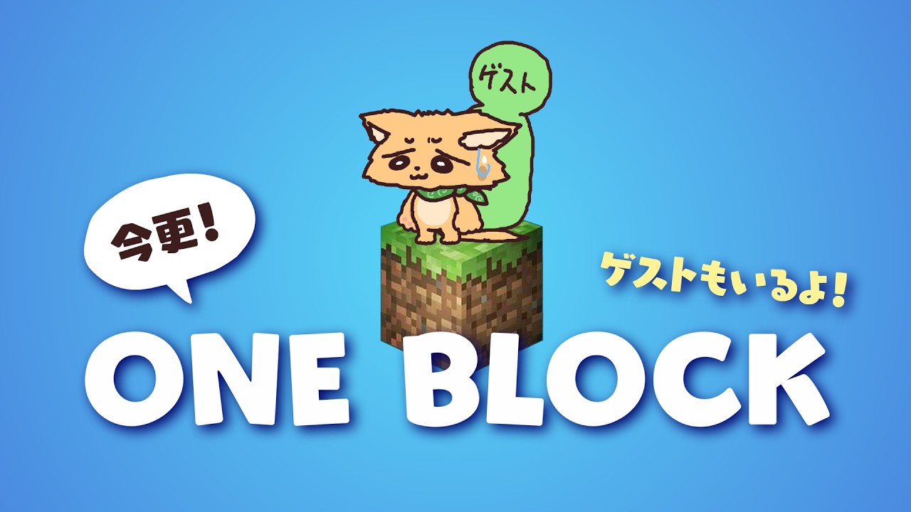 今更！ワンブロックやります