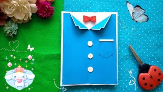 How to make a postcard | Male postcard | birthday postal card | Men's gift | Postcard coat | origami